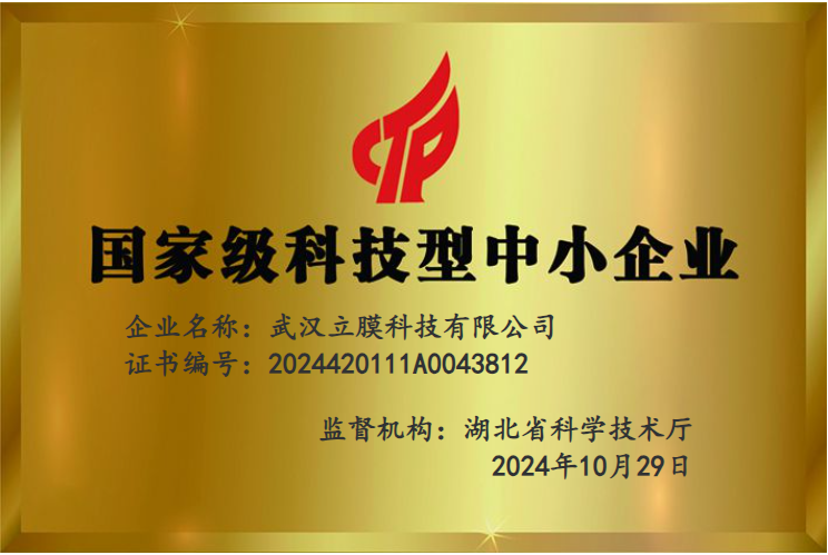 喜報(bào)！武漢立膜科技有限公司入選科技型中小企業(yè)